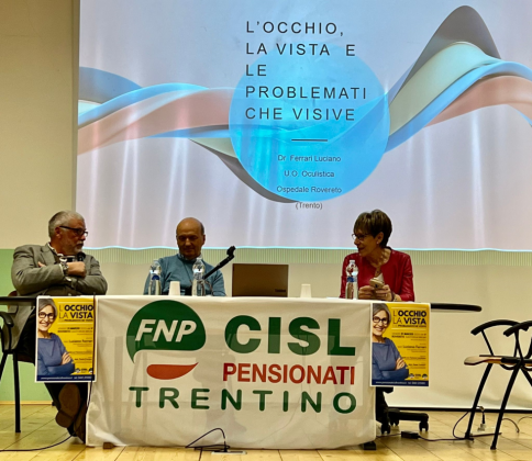 PRESERVIAMO LA VISTA: INCONTRO CON IL DOTT.FERRARI PRIMARIO DI OCULISTICA DELL'OSPEDALE DI ROVERETO