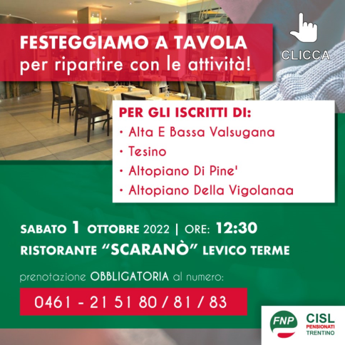A LEVICO UNA GIORNATA INSIEME