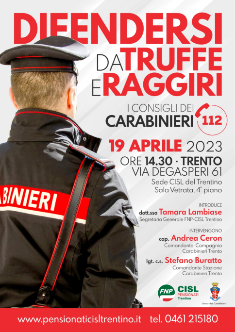 IMPARIAMO A DIFENDERCI DAI TRUFFATORI E DAI LORO RAGGIRI 19 aprile 2023 ore 14.30