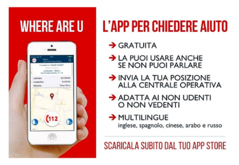 La APP consigliata - 112 Where ARE U