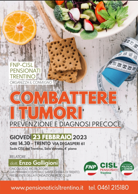 GIOVEDI' 23 FEBBRAIO PARLIAMO DI PREVENZIONE E DIAGNOSI PRECOCE