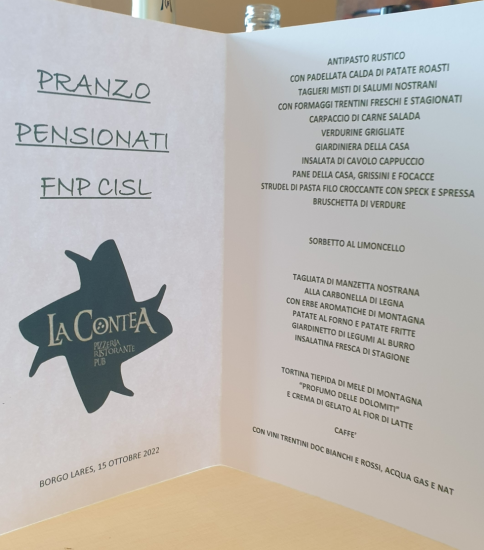 CISL PENSIONATI  RLS TRENTINO OVEST CONSIGLIO GENERALE 