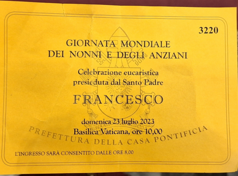 3° GIORNATA MONDIALE DEI NONNI E DEGLI ANZIANI 2023